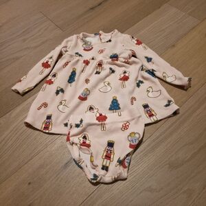 Angel Dear Nutcracker Print Dress